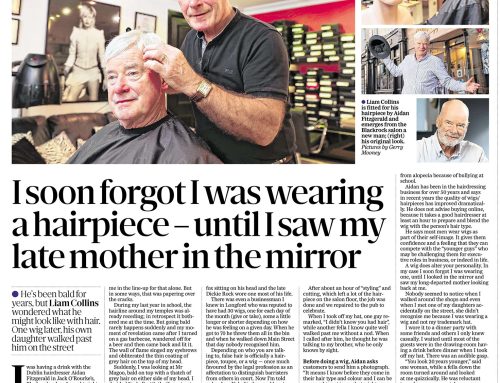 Sunday Independent – I soon forgot I was wearing a hairpiece